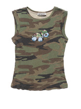 Vintage Self Esteem Camo Turtle Tank