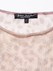 Vintage Betsy Johnson Cheetah Print Long Sleeve Top