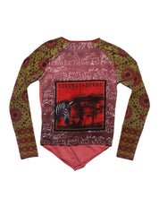 Vintage Kizungu Zungu Flower Long Sleeve Top