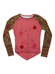 Vintage Kizungu Zungu Flower Long Sleeve Top