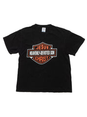 Vintage Harley Jesus Christ Heavenly-Devoted Son Tee