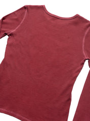 Vintage West Coast Choppers Long Sleeve Waffle Top Red
