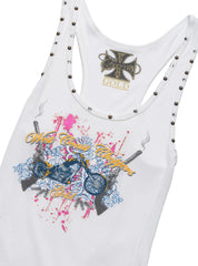 Vintage West Coast Choppers Tank Top White