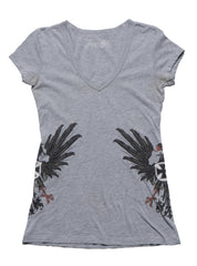 Vintage West Coast Choppers Cap Sleeve Tee Grey