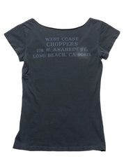 Vintage West Coast Choppers Cap Sleeve Tee Dark Grey