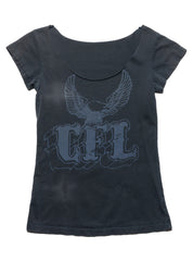 Vintage West Coast Choppers Cap Sleeve Tee Dark Grey