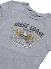 Vintage West Coast Choppers Cap Sleeve Tee Grey