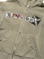 Vintage West Coast Choppers Hoodie Olive