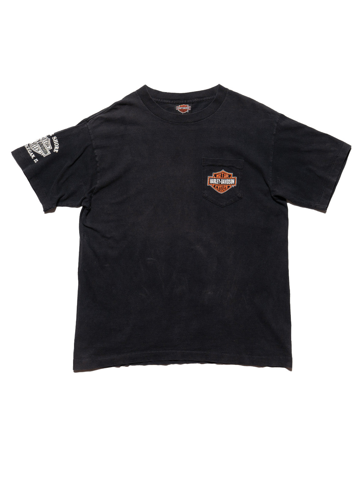 Vintage Harley Davidson Lake Shore Waukegan IL Tee