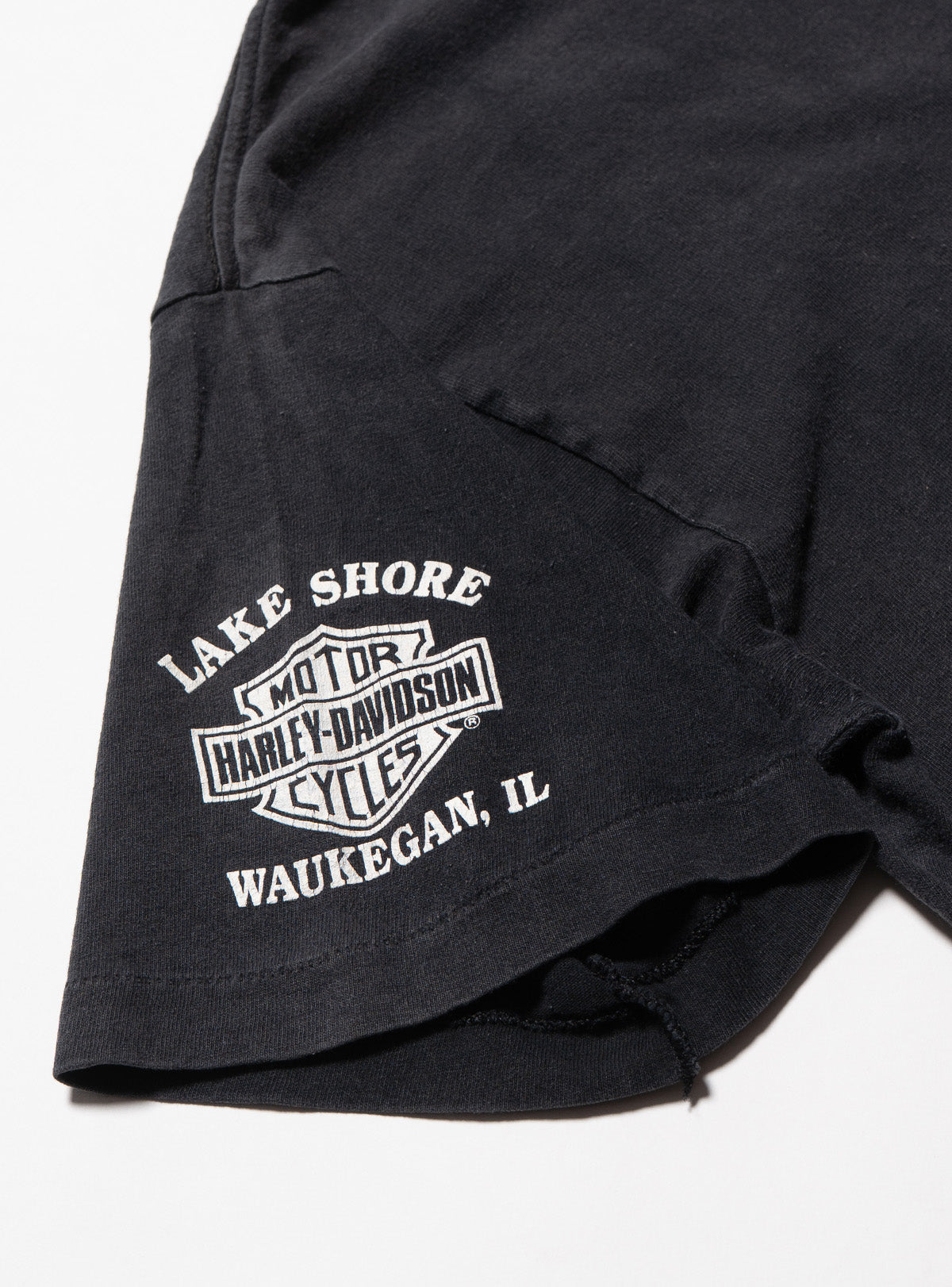 Vintage Harley Davidson Lake Shore Waukegan IL Tee
