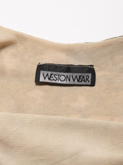 Vintage Weston Wear Mesh Print Spaghetti Tank