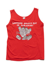 Vintage Another Shitty Day in Paradise Pink Panter Tank