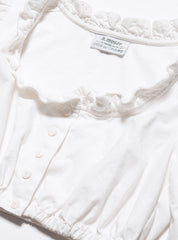 Vintage White H Moser Dirndl Top