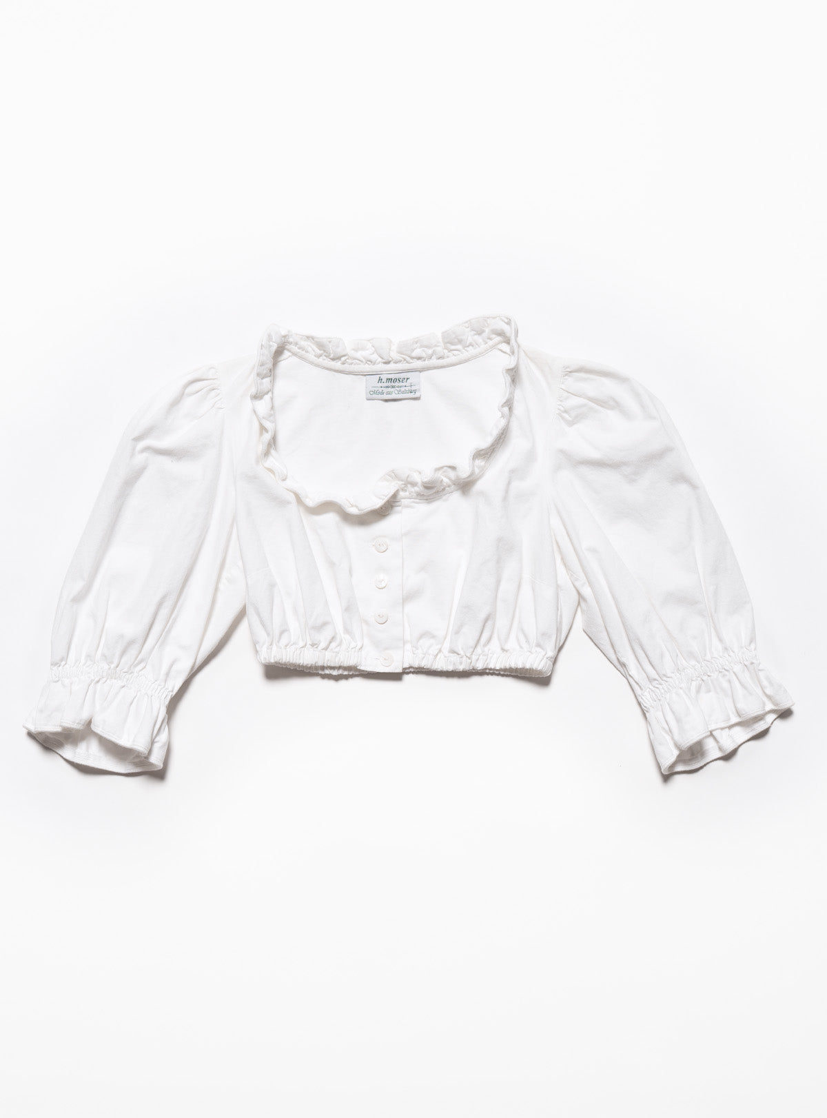 Vintage White H Moser Dirndl Top