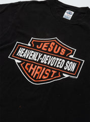 Vintage Harley Jesus Christ Heavenly-Devoted Son Tee