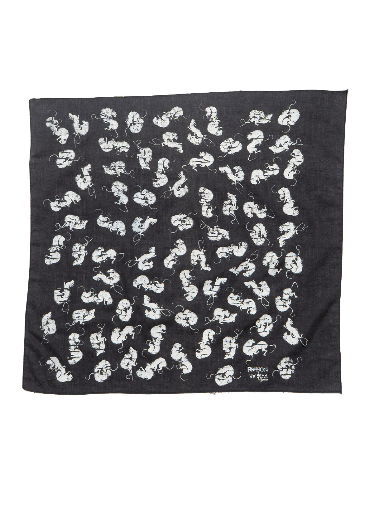 Vintage Fashion Victim Rat Bandana