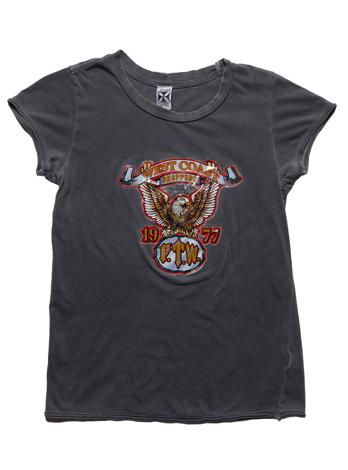 Vintage West Coast Choppers Cap Sleeve Tee Black
