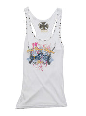 Vintage West Coast Choppers Tank Top White