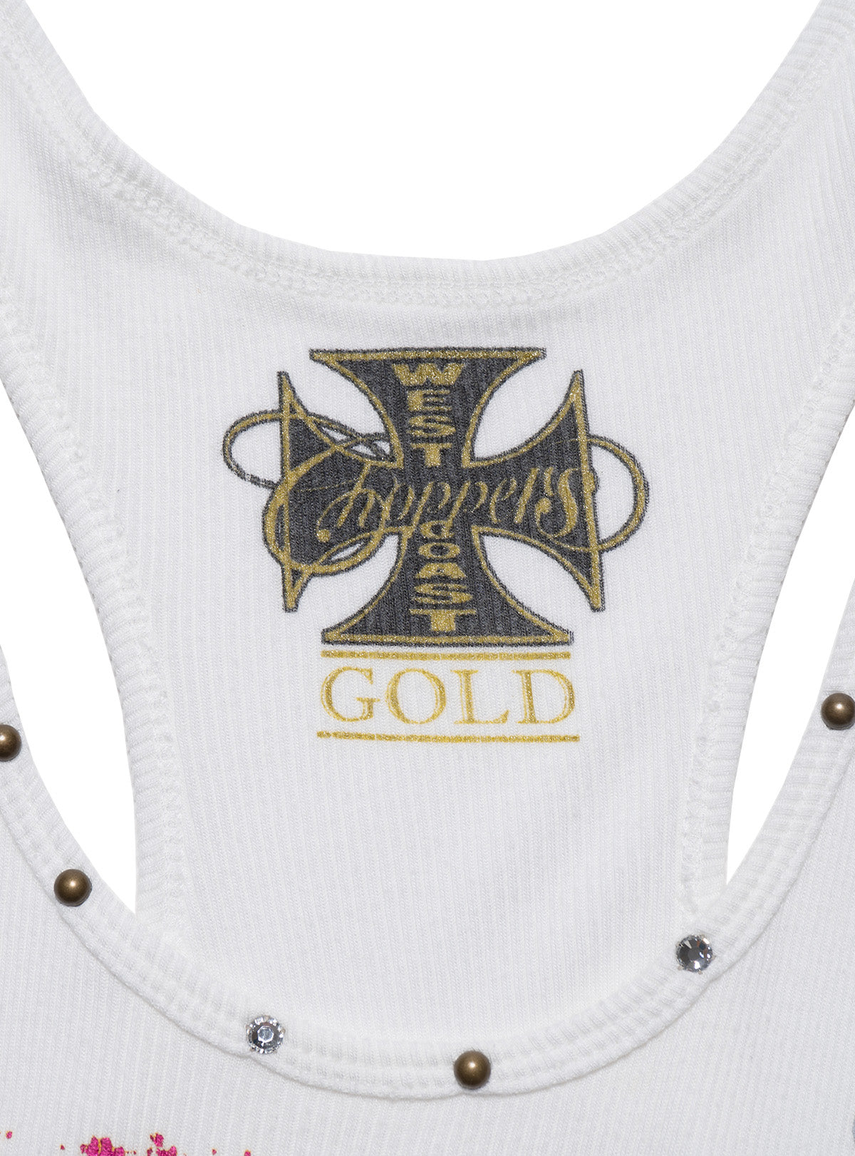 Vintage West Coast Choppers Tank Top White