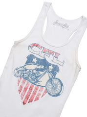 Vintage West Coast Choppers Tank Top White