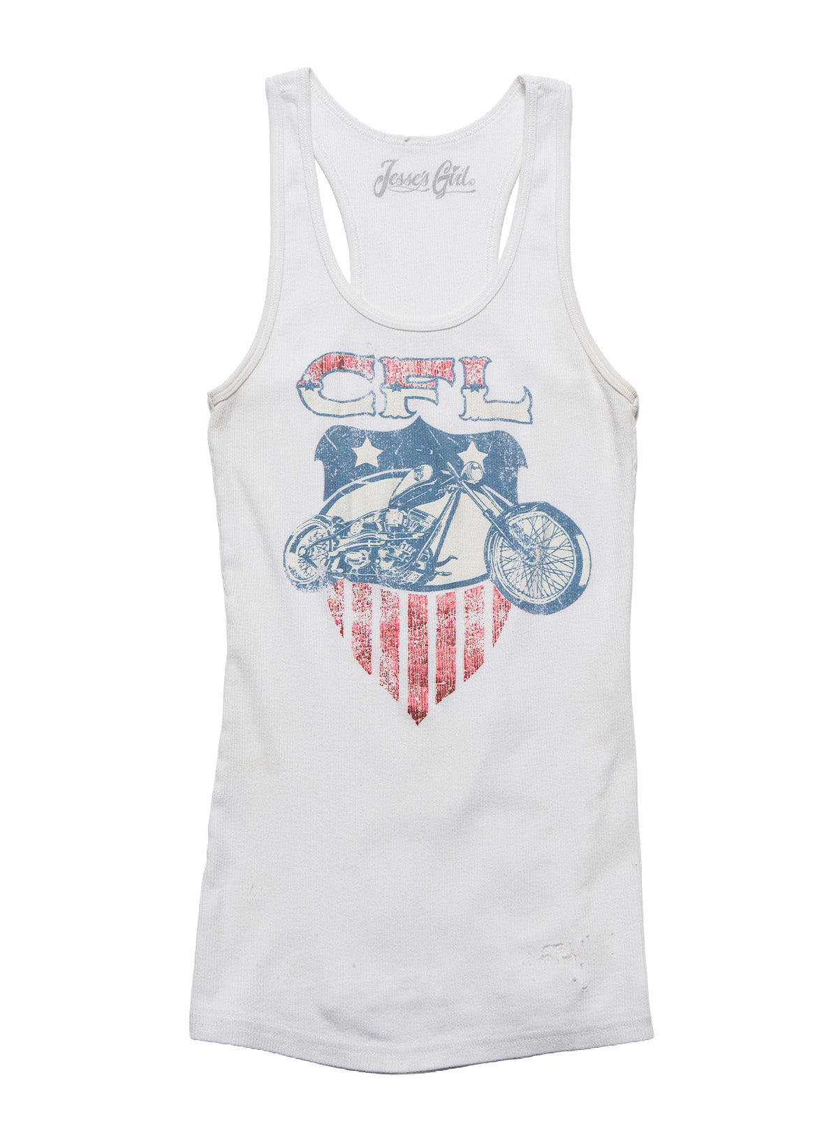 Vintage West Coast Choppers Tank Top White