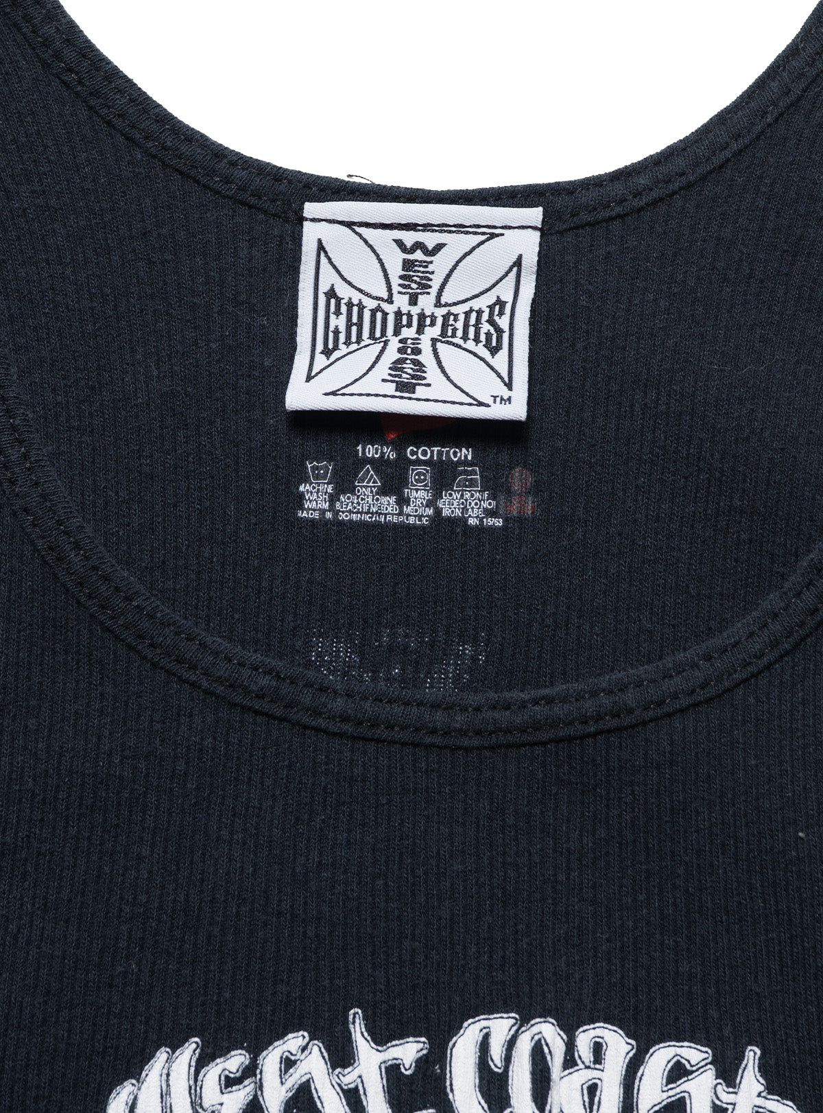 Vintage West Coast Choppers Tank Top Black