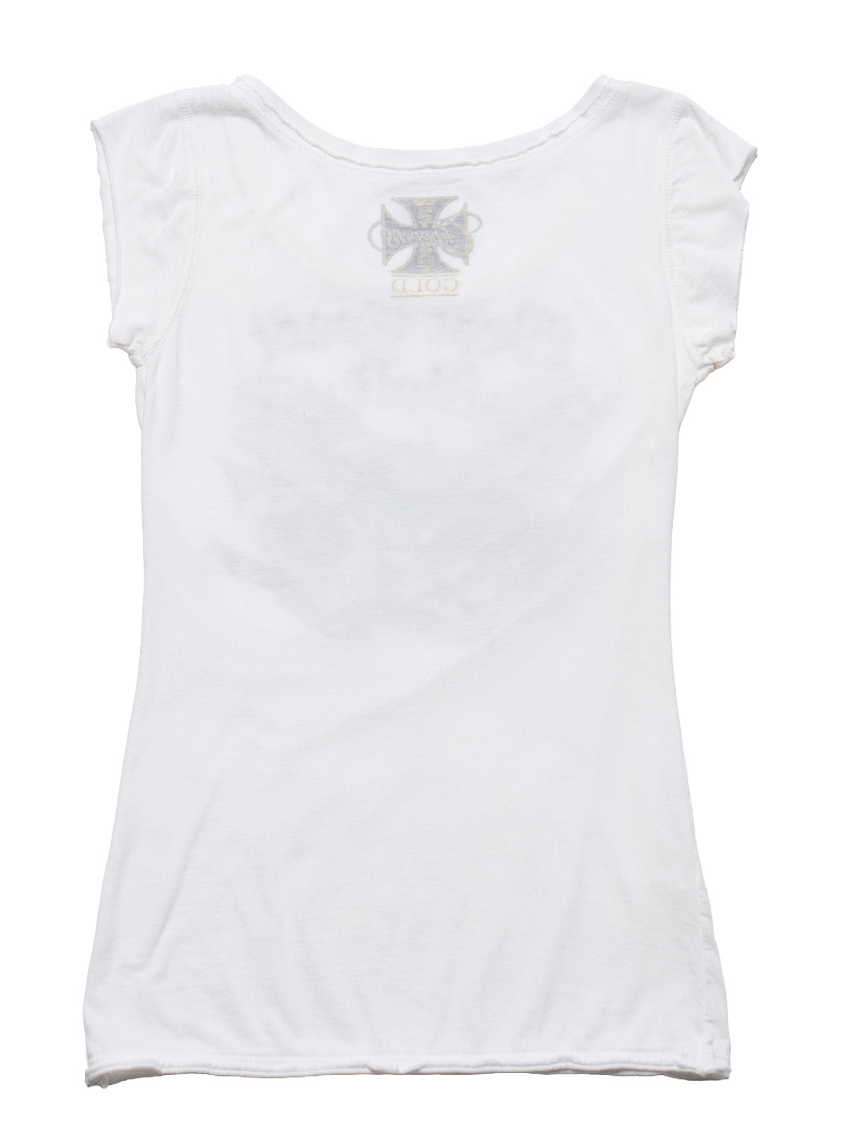 Vintage West Coast Choppers Cap Sleeve Tee White