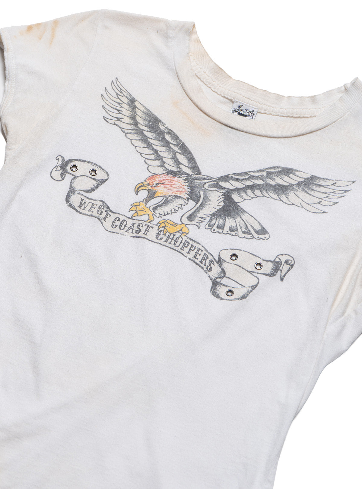 Vintage West Coast Choppers Cap Sleeve Tee White