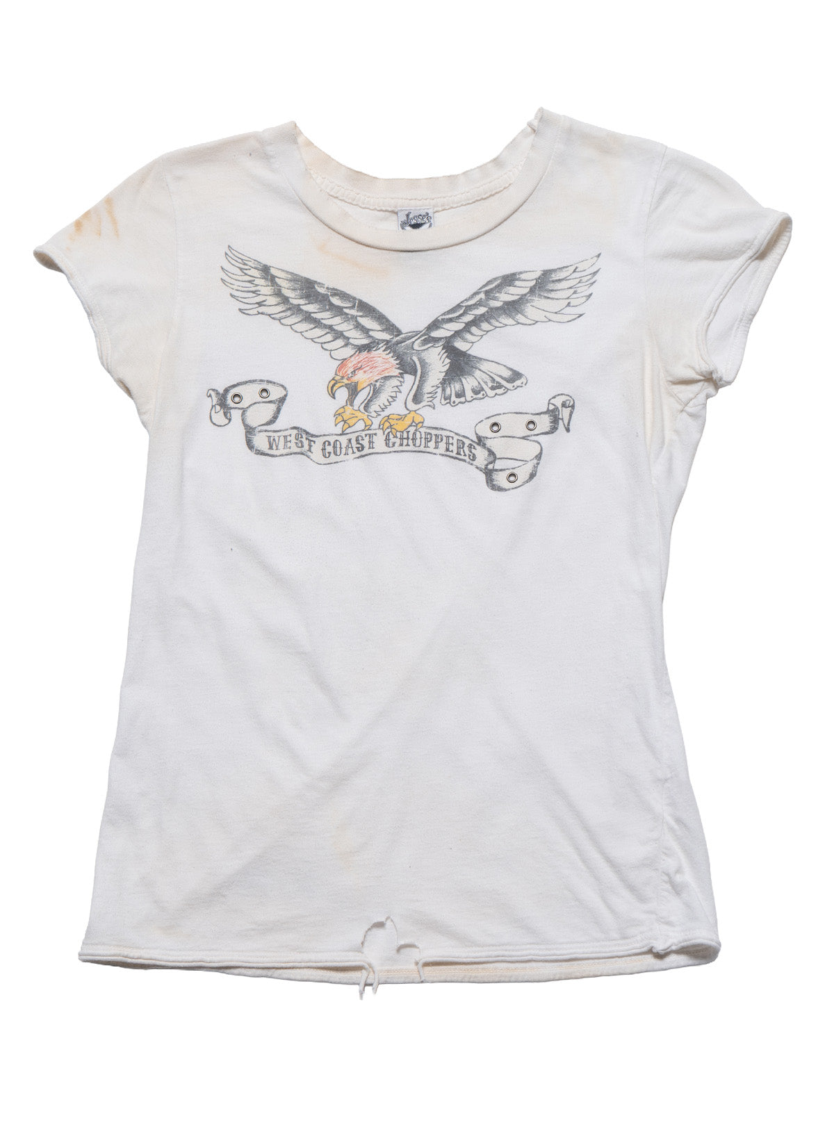 Vintage West Coast Choppers Cap Sleeve Tee White