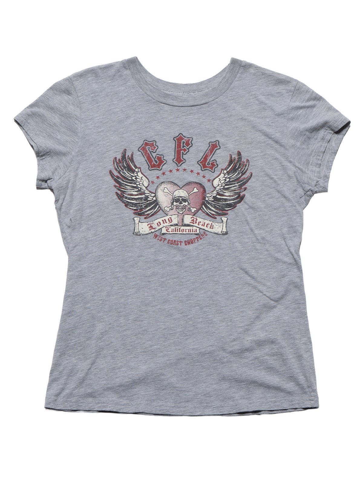 Vintage West Coast Choppers Cap Sleeve Tee Grey