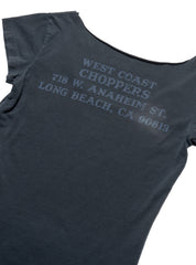 Vintage West Coast Choppers Cap Sleeve Tee Dark Grey