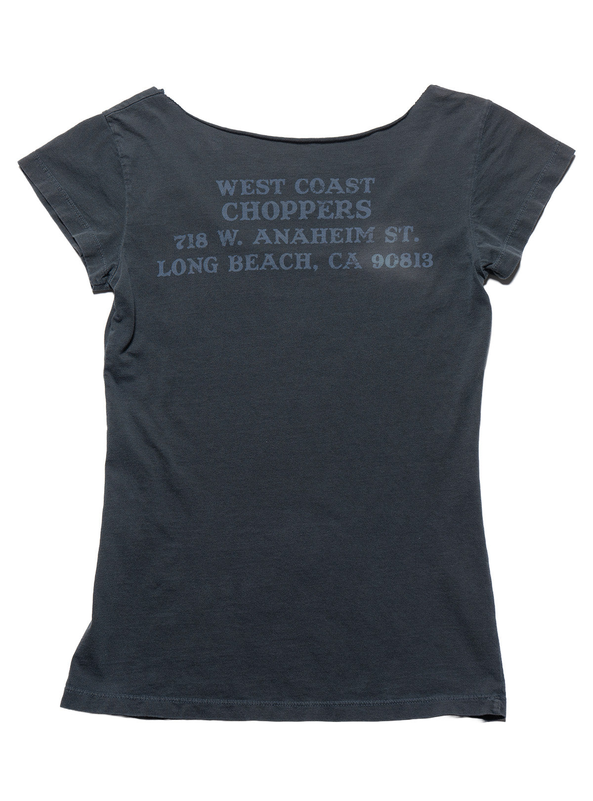 Vintage West Coast Choppers Cap Sleeve Tee Dark Grey