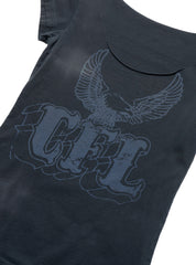 Vintage West Coast Choppers Cap Sleeve Tee Dark Grey