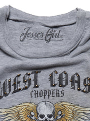 Vintage West Coast Choppers Cap Sleeve Tee Grey