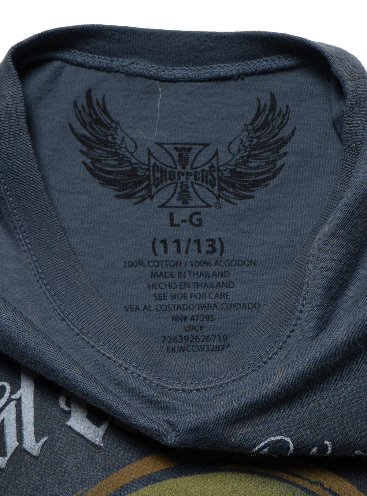 Vintage West Coast Choppers Tee Dark Grey